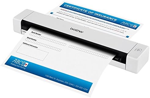 Brother Mobile Color Page Scanner, DS-620, Fast Scanning Speeds, Compact and Lightweight, Compatible with BR-Receipts, Black by Unknown