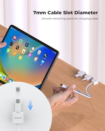 10 Pack Magnetic Cord Organizer, Magnetic Cable Clips for Desk Cable Management, Cord Holder for Nightstand, Wire Management Cable Holder for Charger Holders, Adhesive Cord Organizer Clips - Image 5