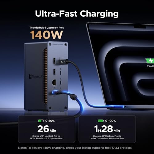 UGREEN Maxidok Thunderbolt 5 Docking Station, Triple 4K@60Hz, 4xTBT5 Port - Image 6