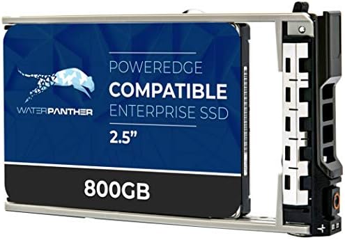 800GB SAS 12Gb/s 2.5" SSD for Dell PowerEdge Servers | Enterprise Solid State Drive in 13G Tray Compatible with 400-ALXT 719JX 400-ALXN 0FRVY PX04SM R630 T630 R730 R730XD by WaterPanther