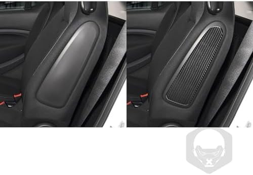 Car Seat Side Panel Decorative Strip Cover Collision Protector Sticker Real 3K Black Carbon Fiber Trim Compatible with Benz Smart 2016 2017 2018 2019 2020 2021 Auto Interior Accessories - Image 4