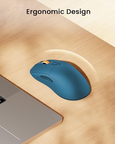 ProtoArc EM15 USB C Mouse, Tri-Mode Bluetooth Mice for Laptop, Blue - Image 6