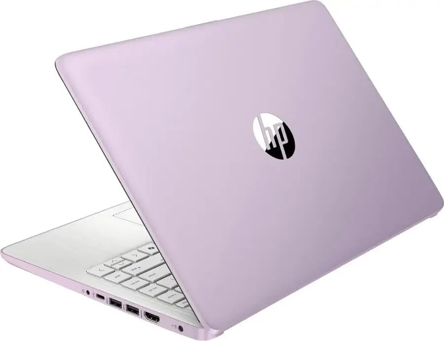 HP 14" Business Laptop Computer with Microsoft Office 365, 4-Core Intel Processor, 128GB Storage, 4GB RAM, Windows 11, SageNova Earphones, Honey Lavender - Image 5
