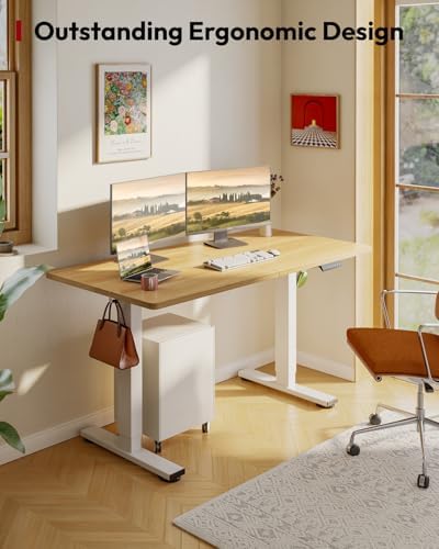 SANODESK 63''x24'' Height Adjustable Electric Standing Desk for Home Office - Image 4