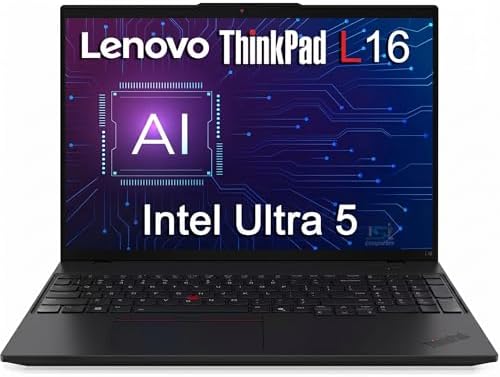 Lenovo ThinkPad L16 Business Enterprise AI PC Laptop, 16" FHD+, Intel 12-Core Ultra 5 225U (> Ultra 7 155U), 2x Thunderbolt 4, IST Computer Customized 16GB/32GB/64GB RAM, 512GB/1TB/2TB SSD, Win 11 Pro by ISTComputers