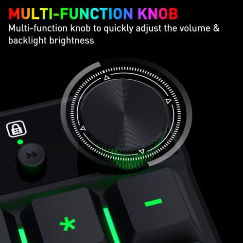 Redragon K521-E Gaming Keyboard with Knob, RGB 104 Keys Wired Keyboard - Image 4