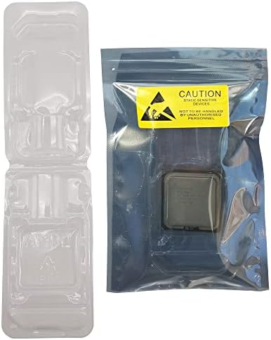 10pcs AMD CPU Protective Thicken Plastic Clamshell Case Trays Suitable with 10pcs Antistatic Bags and Labels (AMD) by Daarcin