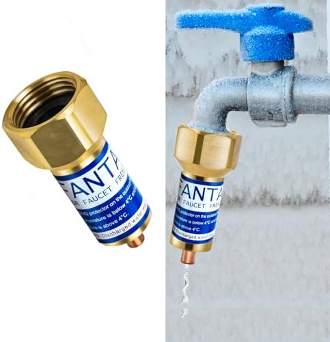1 Pcs Outdoor Faucet Freeze Protector, Brass Spigot Covers with Tape by Fantang
