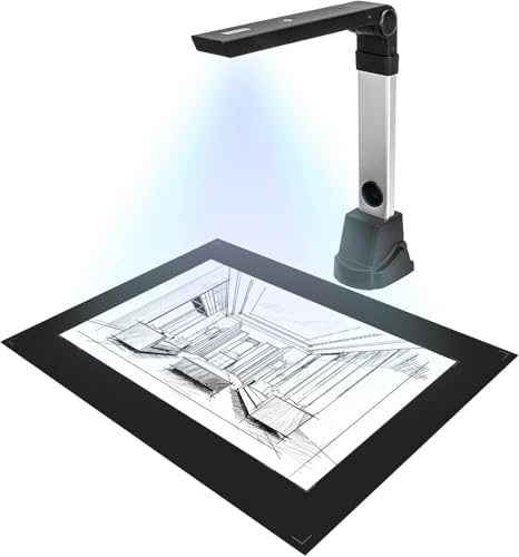 NetumScan 4K Book Scanner Document Camera with Stepless Dimming for Mac by NetumScan