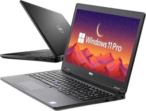 Dell Latitude 5590 15.6" Business Laptop Computer, Intel Quad Core i5-8350U Notebook PC, 8GB DDR4 RAM 256GB SSD, HDMI, Type-C, Webcam, Windows 11 Pro (Renewed) by Amazon+Renewed