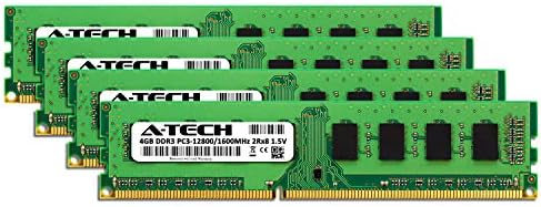 A-Tech 16GB (4 x 4GB) DDR3 1600MHz PC3-12800 Desktop RAM Kit | Non-ECC Unbuffered DIMM Dual Rank 2Rx8 1.5V 240-Pin Memory Upgrade Modules - Image 2