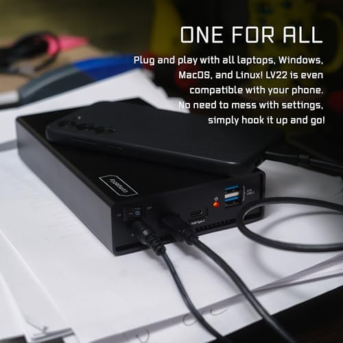 compatily LV22 28TB USB-C 10Gbps External HDD and HUB – Portable Enterprise Hard Drive for Professional Media Creators and Work from Home Office Professionals (with Enterprise HDD, 28TB) (Renewed) - Image 6