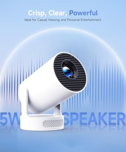 Magcubic Mini Projector with WiFi 6 and Bluetooth 5.4, Portable Projector 4K Support, 5W Soundbase Speaker, Auto Vertical Keystone 180°Rotatable Smart Proyector for Movie Home Outdoor - Image 3