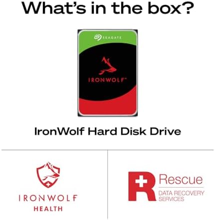 Seagate IronWolf 4TB NAS Internal Hard Drive CMR 3.5 Inch SATA 6Gb/s 5400 RPM 64MB Cache for RAID Network Attached Storage Rescue Services (ST4000VNZ06/006) - Image 4