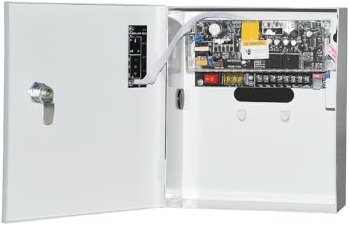 Power Supply Control AC 110-240V to DC 12V 5A Metal Boxed Cabinet Regulated UPS Power Supply Unit with Backup Battery Link for Door Access Entry System (Battery Not Included) (SP1205B（ DC12V / 5A ）) - Image 2