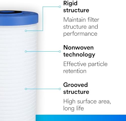 3M Aqua-Pure Whole House Replacement Water Filter AP810, For Aqua-Pure AP801, AP801-C, AP801T and AP801B Water Filtration Systems,White (Pack of 4) - Image 4