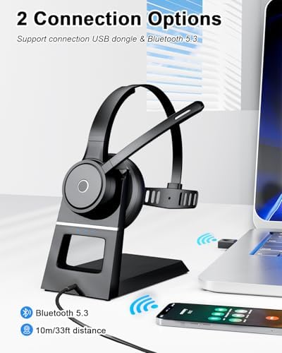 Blue Air ENC Noise Cancelling Wireless Call Center Headsets - Image 3