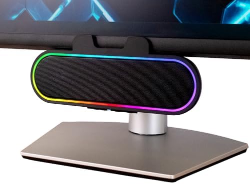 Cyber Acoustics CA-2890GX USB Gaming Speaker, 10W, Music Sync LED Lights by CyberAcoustics