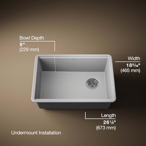 KOHLER Billings 27 in. Undermount Single-Bowl Kitchen Sink - Image 3