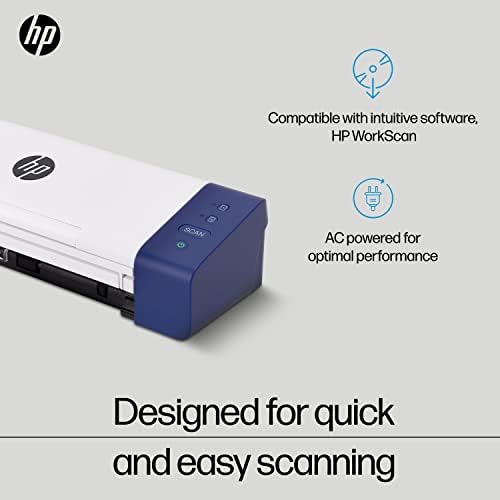 HP Compact Desktop Duplex USB Mobile Document & Photo Scanner with Auto-Feed Tray for Portable 2-Sided Digital Scanning, Model HPPS200, for Home & Office, PC and MAC, HP WorkScan Software Included - Image 4