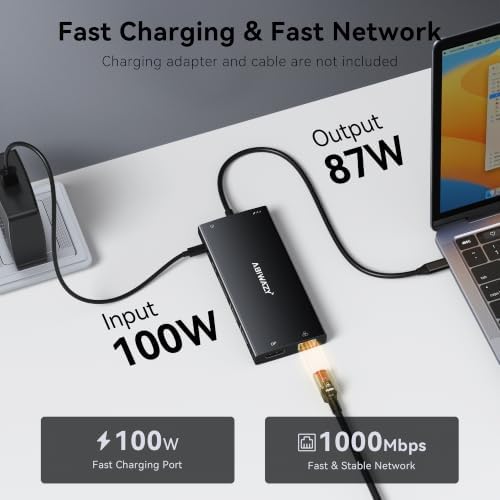 Docking Station Dual Monitor, 15 in 1 USB C Docking Station 3 Monitors - Image 6