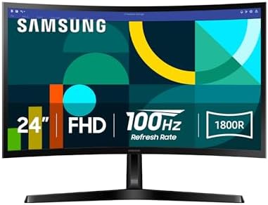 Samsung 24" Essential S3 (S36GD) Series FHD 1800R Curved Computer Monitor by Unknown
