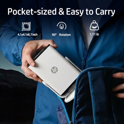 HP Projector Built-in Apps, USB-C Power Bank Compatible for Outdoor MC400 - Image 4