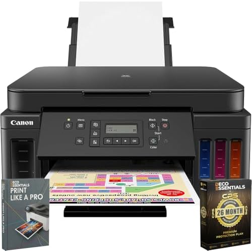 Canon PIXMA G6020 Wireless MegaTank All-in-One Printer 3113C002 Bundle by Unknown