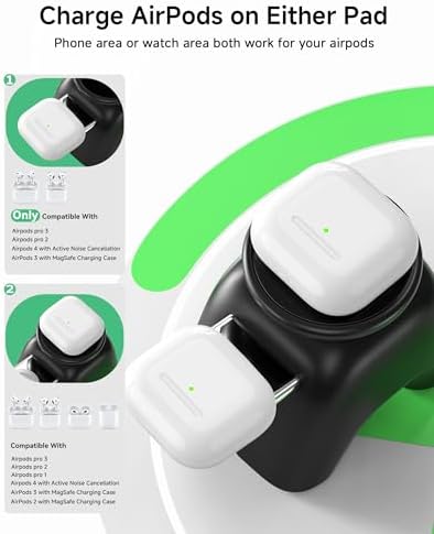 Magnetic Wireless Charging Station, Charger Stand for iPhone Apple Watch - Image 4