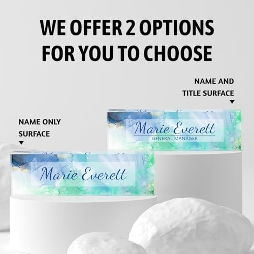 Custom Acrylic Name Plate for Desk, Personalize Office Decor - Image 5