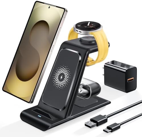 Wireless Charging Station for Samsung Galaxy Watch 9/8/7/6/5/4/3,S26 Ultra by EloBeth