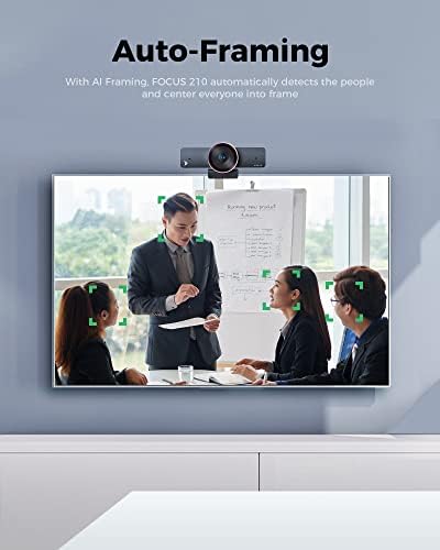4K AI-Powered Conference Webcam with Microphones Speakers, Zoom Certified - Image 5