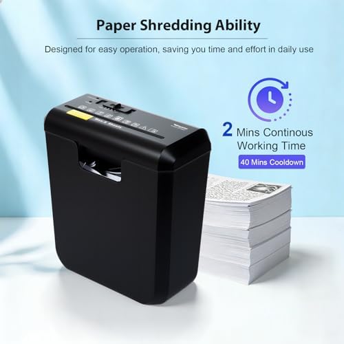 Wingwise 8 Sheets Paper Shredder for Home Office - Image 3