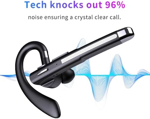 Hsility Bluetoth Earbuds with Mic for Office 270 Degree Rotatble Wireless Earbuds for Truck Driver - Image 2