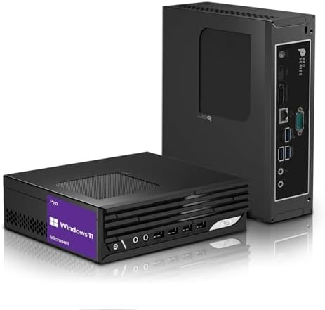 msi PRO DP21 Mini Desktop Computer | 13th Gen Intel 4-Core Processor | 16GB RAM | 256GB SSD | 2-Monitor Support 4K | HDMI | RJ-45 | Wi-Fi | Wired Keyboard & Mouse | Windows 11 Pro | Black by Unknown