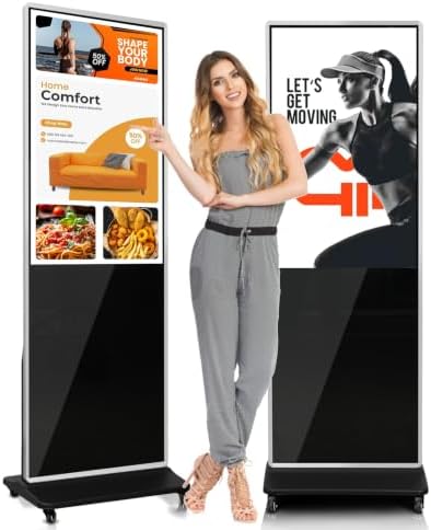 43" Touch Digital Signage Display Kiosk Floor Stand Advertising by InteractiveBoardSpecialist