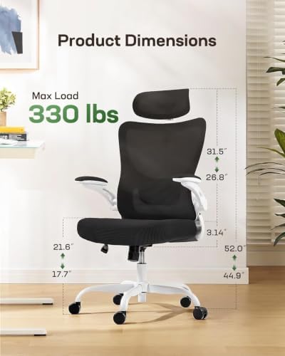 Marsail Ergonomic Office Chair with 3D Armrests, Pack of 5 - Image 2