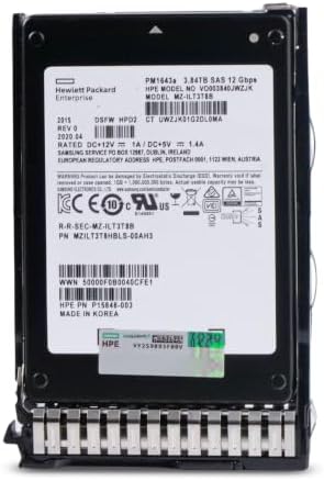 HP Generation 8 3.84TB 1 DWPD SAS 12Gb/s 3D TLC 2.5in Read Intensive Enterprise SSD DL380 DL360 ML350 DL560 DL580 DL385 BL460c DL160 VO003840JWZJK P15848-003 G8 (Renewed) - Image 3