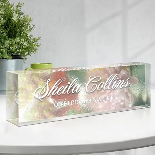 Custom Name Plate for Desk, Employee Appreciation Gifts, Office Decor by Spricoz