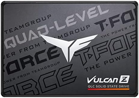 TEAMGROUP T-Force Vulcan Z 4TB SLC Cache 3D NAND QLC 2.5 Inch SATA III Internal Solid State Drive SSD (R/W Speed up to 550/470 MB/s) T253TY004T0C101 by TEAMGROUP