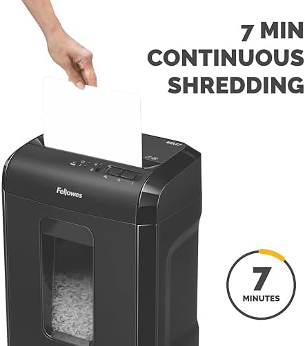 Fellowes 10M7 10-Sheet Powershred Micro-Cut Deskside Paper Shredder - Image 4