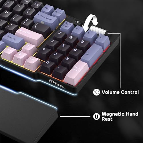 RK ROYAL KLUDGE RK96 RGB Wireless Mechanical Gaming Keyboard w/Wrist Rest - Image 5