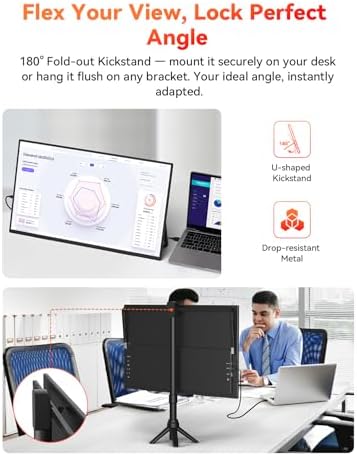 HotYeah 23.8" 100Hz Large Portable Monitor, 1080P FHD 125% sRGB IPS - Image 4