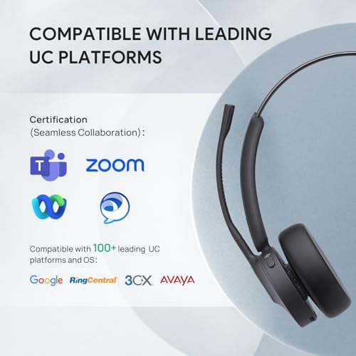 Yealink BH70 Mono Bluetooth Teams Headset with AI Mic for Work from Home PC - Image 6