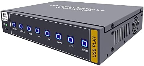 ISEEVY 4K60 HDMI USB UHD Video Wall Controller 2x2 1x2 2x1 1x3 3x1 1x4 4x1 TV Wall Controller for max 4 TVs Splicing Display with HDMI 2.0 and USB Inputs Support Play max 4096x2160@60 Video Picture - Image 6