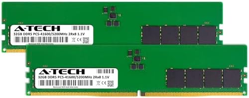 A-Tech 64GB Kit (2x32GB) DDR5 5200MHz PC5-41600 CL42 UDIMM 2Rx8 Dual Rank 1.1V Non-ECC Unbuffered DIMM 288-Pin Desktop PC/Computer RAM Memory Upgrade Modules - Image 3