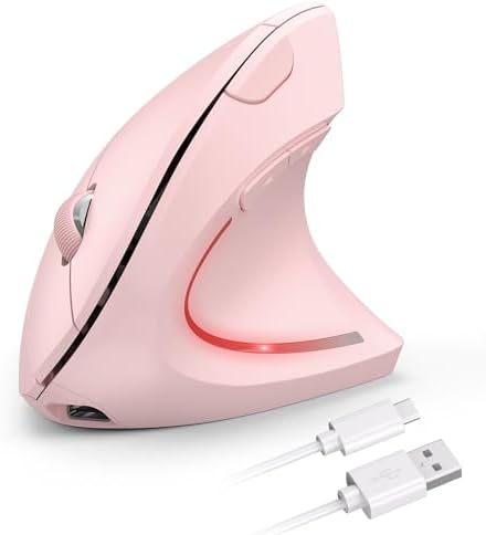 TECKNET Wireless Ergonomic Mouse, Rechargeable Wireless Vertical Mouse by Tecknet