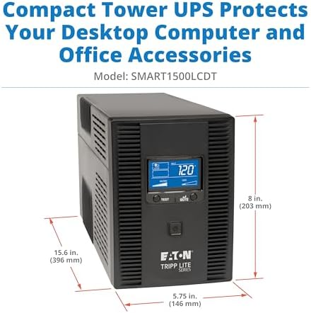 Eaton Tripp Lite SMART1500LCDT 1500VA UPS 900W 10 Outlets 650 Joules AVR - Image 6