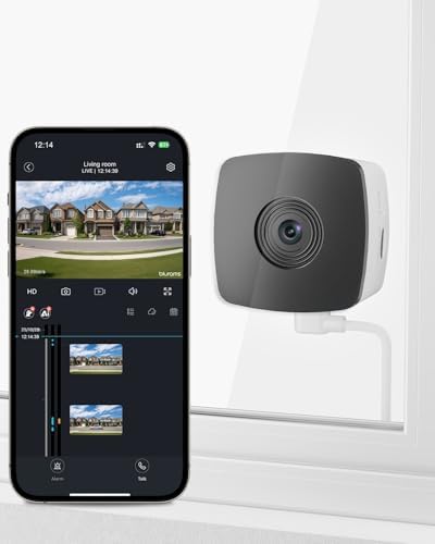 blurams 2.4G/5G Cameras for Home Security, 2K Pet Camera Indoor with Phone App, Window Security Camera w/Motion Detection, 2-Way Talk, IR Night Vision by Blurams