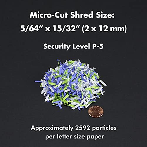 Aurora Commercial Grade 200-Sheet Auto Feed High Security Micro-Cut Paper Shredder/ 60 Minutes/Security Level P-5 - Image 4